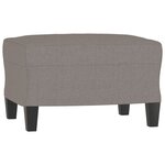 vidaXL Ensemble de canapés 3 Pièces avec coussins Taupe Tissu