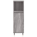 vidaXL Ensemble d'armoires de salle de bain 3 Pièces sonoma gris