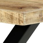 vidaXL Table à manger 180x90x76 cm Bois de manguier massif