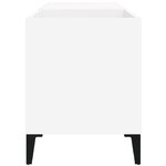 vidaXL Armoire à disques blanc 84 5x38x48 cm bois d'ingénierie