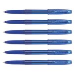 Stylo Bille à Capuchon SUPER GRIP G Pointe Fine Bleu x 6 PILOT