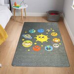 Tapis pour chambre Enfant 80 x 150 cm - Gris