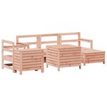 vidaXL Salon de jardin 7 Pièces bois massif sapin de douglas
