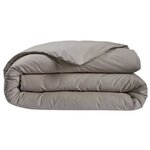 Housse de couette - 240 x 220 cm - Coton - Antibactérien - Taupe