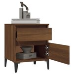 vidaXL Tables de chevet 2 Pièces Chêne marron 40x35x50 cm