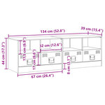 vidaXL Meubles TV 2 Pièces rose 67x39x44 cm acier