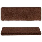 vidaXL Tapis d'escalier 15 Pièces 65x21x4 cm Marron