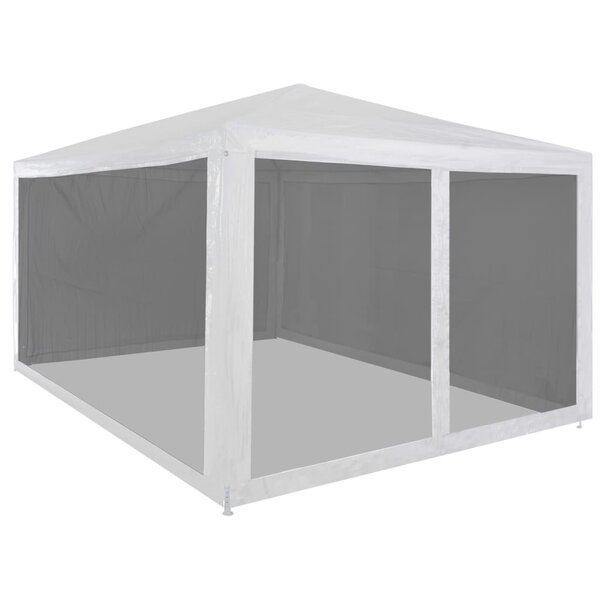 vidaXL Tente de réception avec 4 parois en maille 4 x 3 m