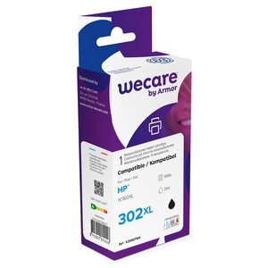 Cartouche jet d'encre remanufacturée, compatible pour hp 302xl b, f6u68ae, pack unitaire noir