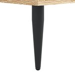 vidaXL Cadre de lit chêne sonoma 135x190 cm bois d'ingénierie