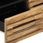 vidaXL Meuble TV 70x34x46 cm bois massif de manguier brut