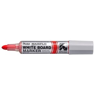 Marqueur tableau blanc maxiflo mwl5w pointe ultra large rouge x 12 pentel