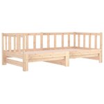 vidaXL Lit coulissant 2x(80x200) cm Bois de pin massif