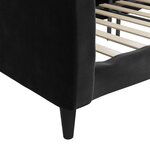 vidaXL Lit de repos noir 90x190 cm velours
