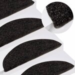 vidaXL Tapis d'escalier autocollants 15 Pièces 56x17x3 cm Anthracite
