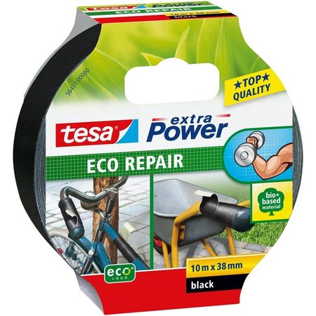 Ruban Extra Power Eco Repair 38mm x 10m Noir TESA