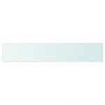 vidaXL Panneau pour étagère Verre transparent 70 x 12 cm