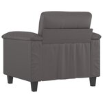 vidaXL Fauteuil Gris 60 cm Similicuir