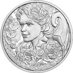 Pièce de monnaie en Argent 10 Euro g 16.82 Millésime 2024 Language of Flowers Austria PEONY