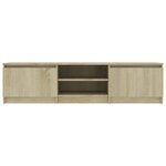 vidaXL Meuble TV Chêne sonoma 140x40x35 5 cm Bois d'ingénierie