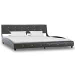 vidaXL Cadre de lit Gris Similicuir 180x200 cm