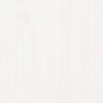 vidaXL Salon de jardin 7 Pièces avec coussins blanc bois massif