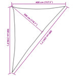 vidaXL Voile d'ombrage 160 g/m² Vert clair 4x5x6 8 m PEHD