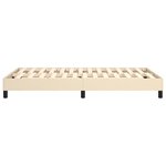 vidaXL Cadre de lit Crème 120 x 200 cm Tissu