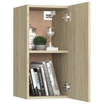 vidaXL Meuble TV Chêne sonoma 30 5x30x60 cm Bois d’ingénierie