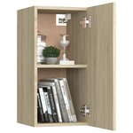 vidaXL Meuble TV Chêne sonoma 30 5x30x60 cm Aggloméré