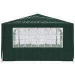 vidaXL Tente de réception et parois latérales 4x4 m Vert 90 g/m²