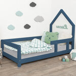 Lit cabane enfant POPPI 120 x 190 bleu marine 1