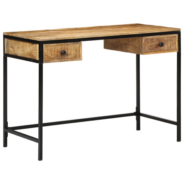 vidaXL Bureau 105x50x75 cm Bois massif Mangue