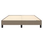 vidaXL Cadre de lit Taupe 140x190 cm Tissu