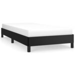 vidaXL Cadre de lit Noir 100x200 cm Similicuir