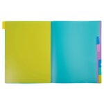 Trieur Polypropylène 3 Rabats Forever Young 8 Compartiments - A4 - Couleurs Assorties - X 8 - Exacompta