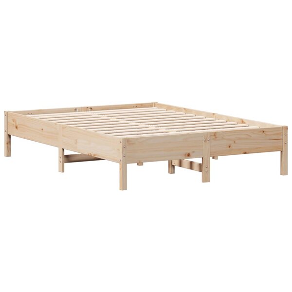 vidaXL Cadre de lit sans matelas 135x190 cm bois de pin massif