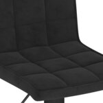 vidaXL Tabourets de bar lot de 2 noir velours