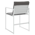 vidaXL Chaises de jardin avec coussins lot de 4 blanc acier/textilène
