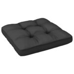 vidaXL Repose-pied de jardin avec coussin Pin massif