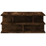 vidaXL Table basse chêne fumé 70x70x29 cm bois d'ingénierie