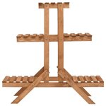vidaXL Support pour plantes 83x25x83 cm Bois de sapin