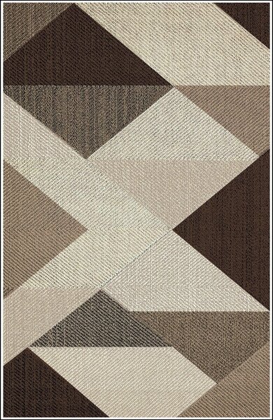 Tapis de salon MIRAN 120 x 180 cm - Marron