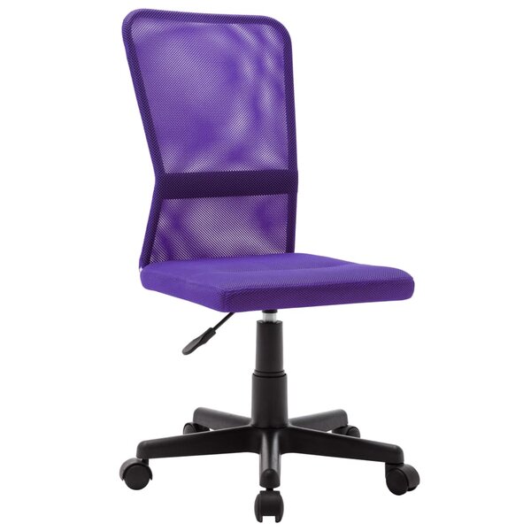 Chaise fauteuil siège de bureau informatique étude Violet 44 x 52 x 100 cm tissu en maille pourpre 02_0024074