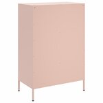 vidaXL Buffet haut rose 68x39x101 5 cm acier laminé à froid