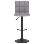 vidaXL Tabourets de bar lot de 2 gris clair tissu
