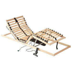 vidaXL Sommier à lattes électrique avec 28 lattes 7 zones 80x200 cm