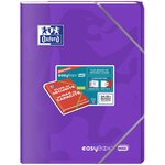 Cahier piqûre EASYBOOK MAX 24 X 32 cm 96p 90g grands carreaux coloris aléatoire OXFORD