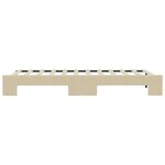 vidaXL Lit de jour avec lit gigogne crème 80x200 cm tissu