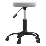vidaXL Chaise de salle à manger Gris clair Velours